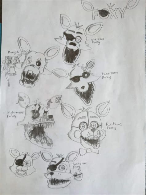 Las Versiones De Foxy De Cada Juego Fnaf Amino Espa Ol Amino