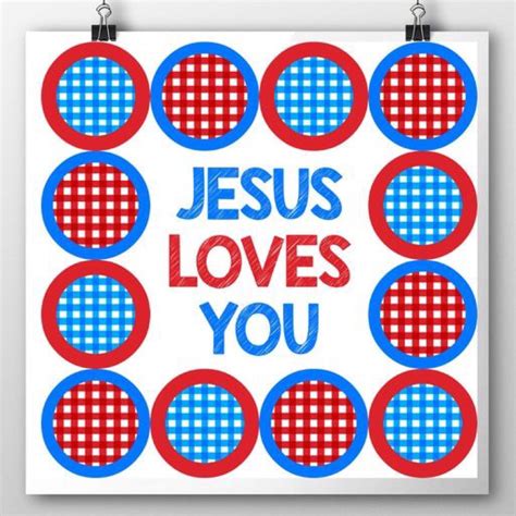 Jesus Loves You Printable Wall Art Will Print Any Square Size Also