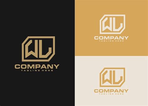 Premium Vector Modern Monogram Initial Letter Wl Logo Design Template