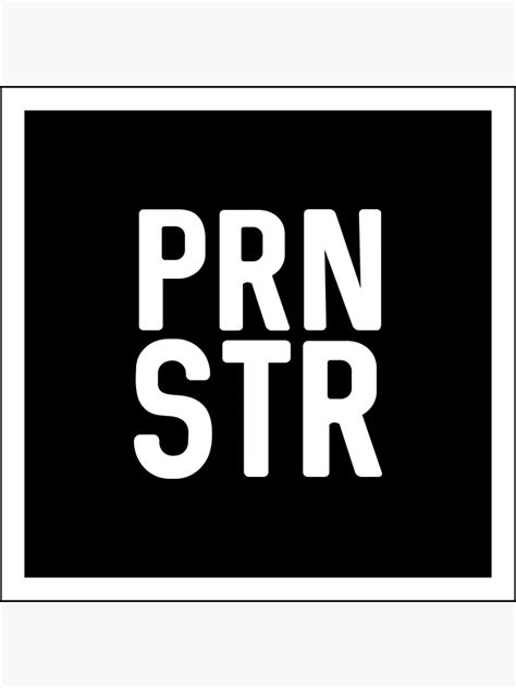 PRN STR Porn Star Poster For Sale By Super3 Redbubble