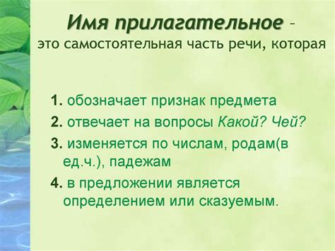Имя прилагательное. Русский язык. 5 класс - презентация онлайн