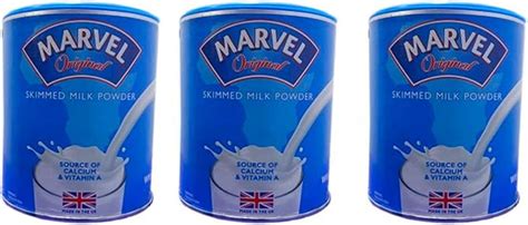 Marvel Original Dried Skimmed Milk Powder 200g Pack Of 3 Uk Grocery