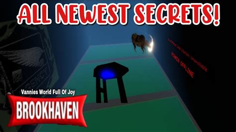 😱😯‼️all Newest Secrets In Brookhaven Roblox Brookhaven Secrets And