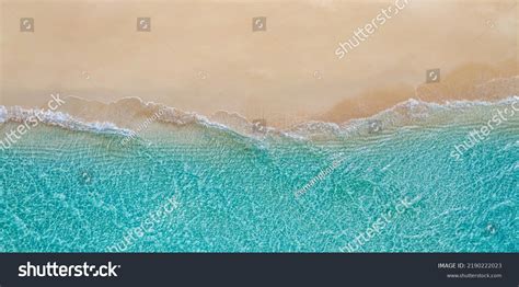 Summer Panorama Seascape Landscape Waves Blue Stock Photo 2190222023