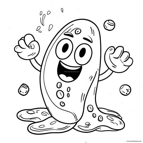 Spicy Hot Cheetos Cartoon Character Coloring Page
