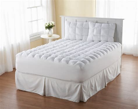 Full Size Mattress Pad Cover Pillow Top Topper Thick Cotton Luxury Bed ...