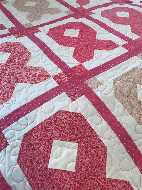 Pink Ribbon Quilt Pink Ribbon Themed Quilt All Cotton - Etsy