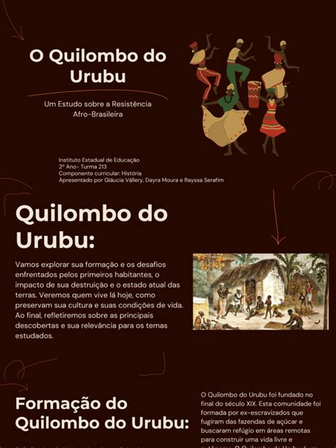 Curiosidades Sobre Os Quilombos - Trabalho sobre história dos quilombos no Brasil Colônia - O Quilombo do ...