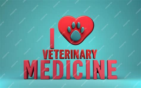 Premium Ai Image I Love Veterinary Medicine