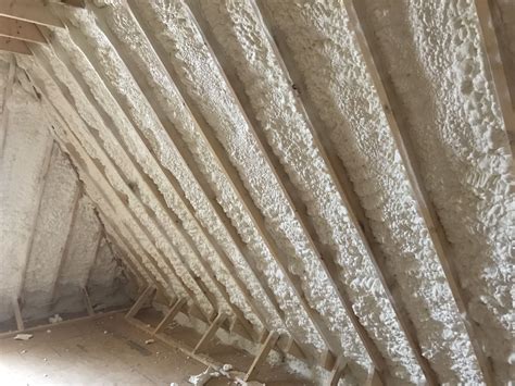 Open Cell Spray Foam insulation installed in the attic/roof deck of ...
