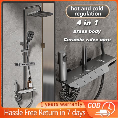 MANUYAMA Shower Set With Faucet Bidet In Shower Set Hot And Cold Hot And Cold Shower Set