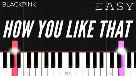 Blackpink How You Like That Easy Piano Tutorial Chords Chordify
