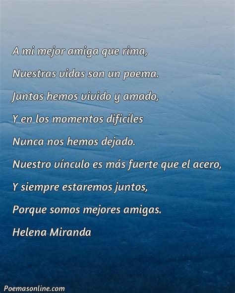 Poemas De Mejores Amigas Para Chicas Que Riman 5 Mejores Poemas Para