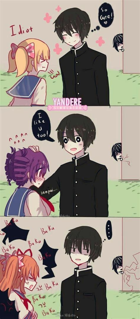 Me When Someone That Likes Me Is A Tsundere Bottom One Lol Yandere