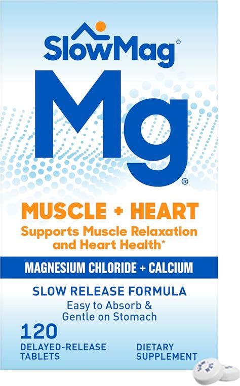 Slowmag Mg Muscle Heart Cloruro De Magnesio Con Calcio