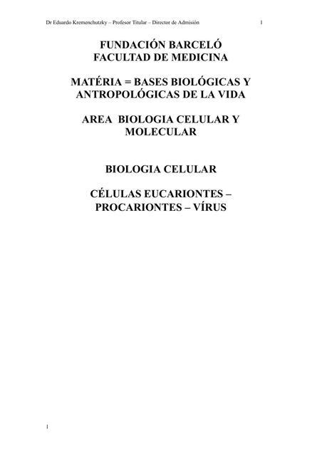 C Lulas Eucariontes Y Procariontes Virus Gmvale Udocz