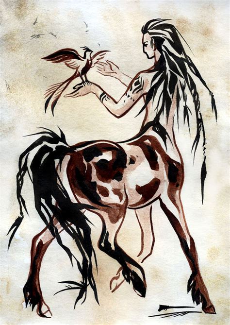 Centaur With A Bird By Telion Gall On Deviantart