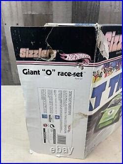 Car Track Set Hot Wheels Sizzlers Giant O Race Set With Car Box
