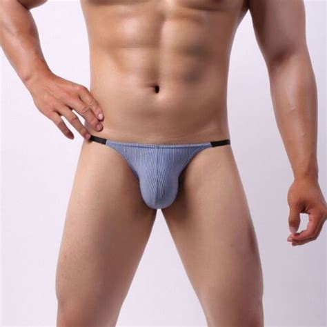 Sexy Mens Underwear Swimwear Mesh Low Rise Bikini Thong G String Briefs Ebay