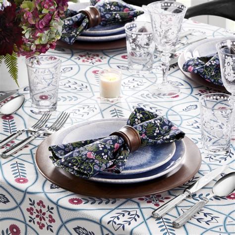 Williams Sonoma X Morris And Co Brophy Trellis Tablecloth Williams Sonoma