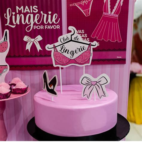 Kit Festa Decoração Chá de Lingerie Peças