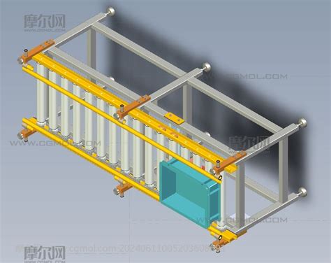 辊道输送机 辊子输送机 机械工具模型下载 摩尔网cgmol