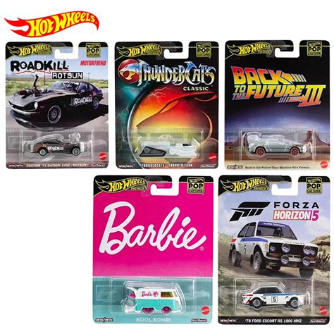 Hot Wheels Série Pop Cultura Premium Metal Car Original Personalizado Datsun De Volta para o