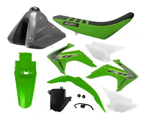 Kit Plástico Crf 230 15 A 20 Protork Verde Adaptável Xr 200 Frete grátis