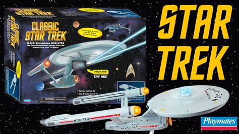 Star Trek Classic Uss Enterprise Ncc 1701 Playmates Toys Review Youtube