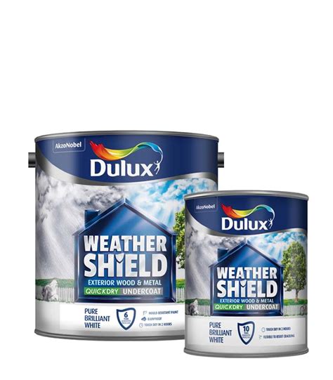 Dulux Weathershield Exterior Undercoat Pure Brilliant White Next Day Paint