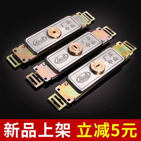 卷闸卷帘门锁地锁防撬十字老式防盗门锁中间开底部通地钩用型配件虎窝淘
