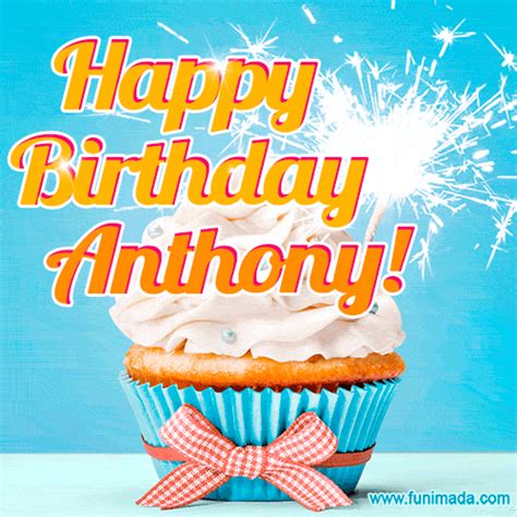 Happy Birthday Anthony GIFs - Download on Funimada.com