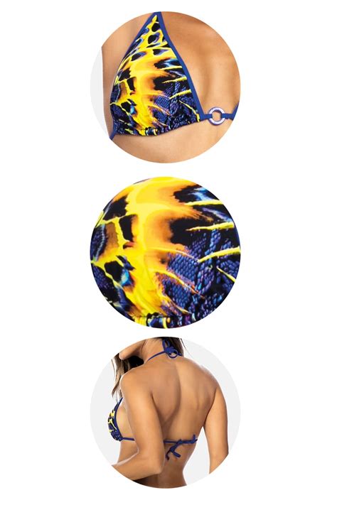 Kostium kąpielowy w egzotyczne wzory Wiązana góra od stroju kąpielowego typu bikini print