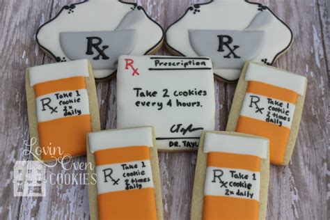 Pharmacy Decorated Sugar Cookies Pharmacist Prescription