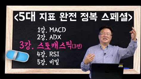 기술적분석 5대지표 완전 정복 스토캐스틱 3편