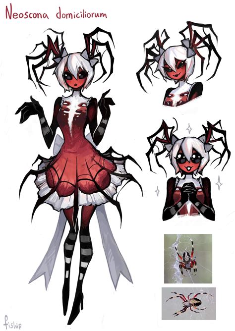 Spider Girl Adopt Based On The Orb Weaver Neoscona Domiciliorum