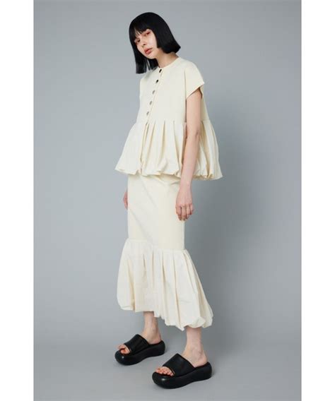 Herincye（ヘリンドットサイ）の「balloon Hem Skirt バルーンヘムスカート（スカート）」 Wear