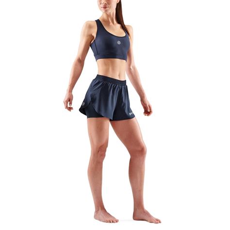 Buy Skins Womens Series 3 X Fit 2 In 1 Shorts Navy Blue