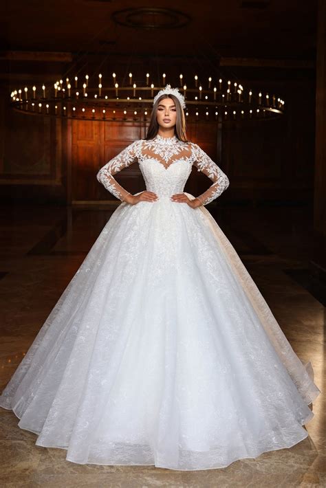 Regal Wedding Dresses Neck Wedding Dresses 2025, New Arrival