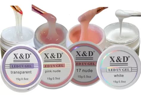 Kit Gel X D G Pink Nude Transparente White Branco Unha Parcelamento Sem Juros