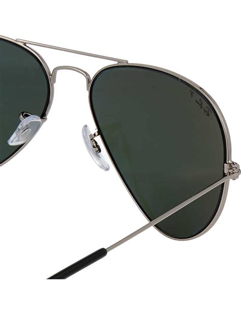 Ray Ban Black Original Aviator Gunmetal Frame Sunglasses