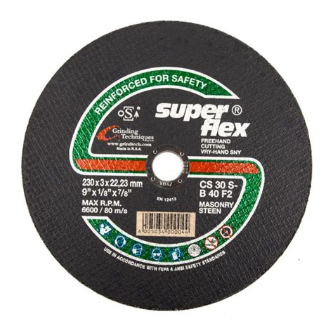 Superflex Cutting Disc Masonry Flat 230X3X22 2 From Agrinet Agrinet