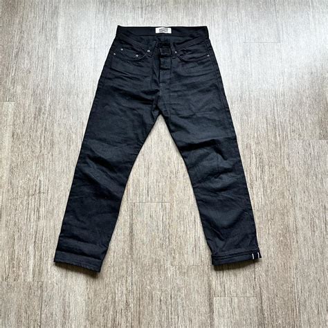 Naked And Famous Black Jeans Weird Guy Fit Depop
