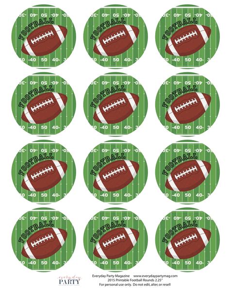 Free Football Party Printables Printable Templates