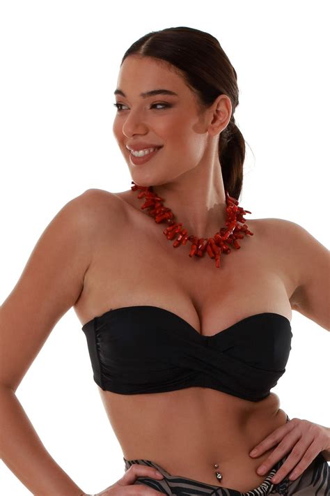 Bluepoint Bikini Top Strapless Solids D Cup D