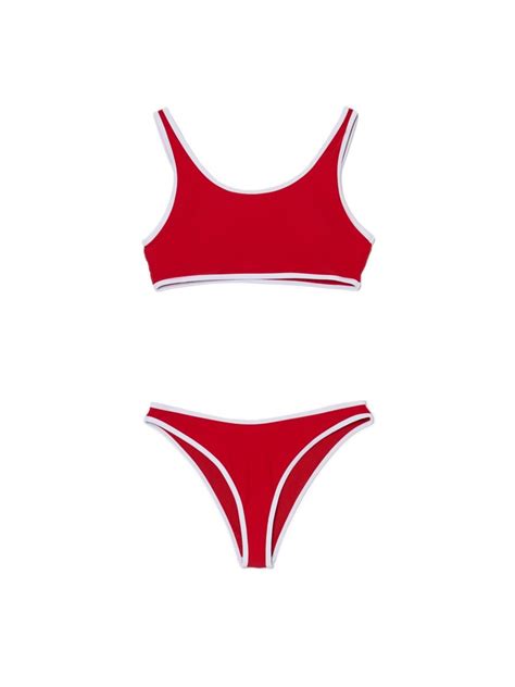 Bikini Color Rojo CROPP Z X