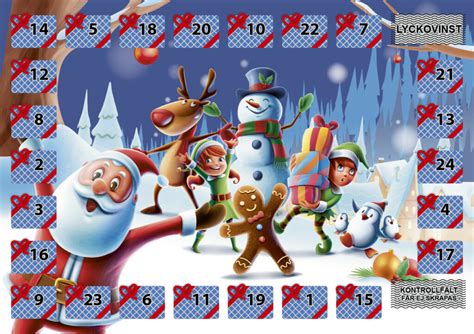Scratch Off Advent Calendars Sandéns Security Printing