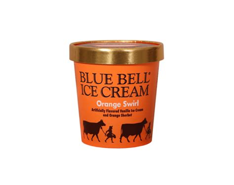 Review Blue Bell Orange Swirl Ice Cream Artofit