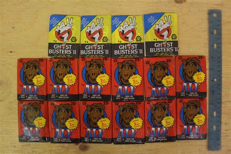 Unopened Packs Of Alf Cardsandghost Busters Ii Cards