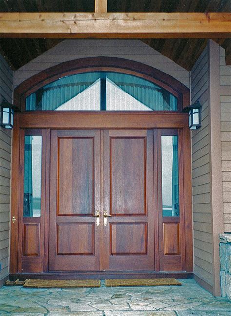 Entrance Door With Sidelites And Arched Transom — H Hirschmann Ltd Architectural Windows And Doors